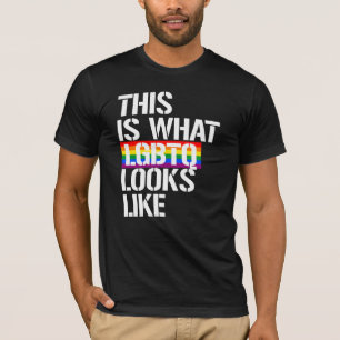 T-shirt Voici à quoi ressemble la communauté LGBTQ
