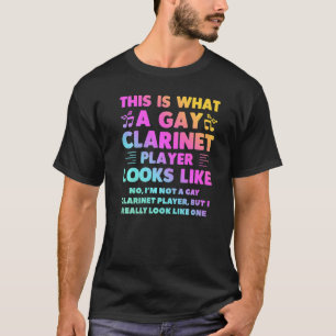 T-shirt Voici À Quoi Ressemble Lgbt Un Joueur Gay Clarinet