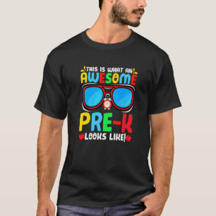 T-shirt Voici à quoi ressemble un excellent pré-maternelle