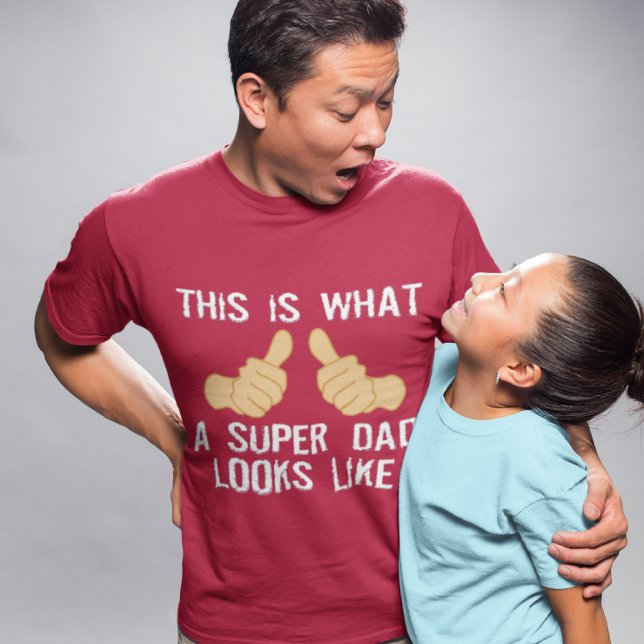 T-shirt Voici à quoi ressemble un père SUPER (Créateur téléchargé)