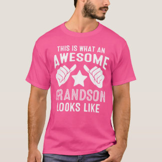 T-shirt Voici à quoi ressemble un petit-fils génial ami