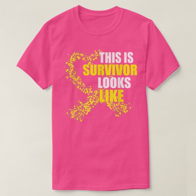 T-shirt Voici À Quoi Ressemble Une Survivante En Cance D'E (Design devant)