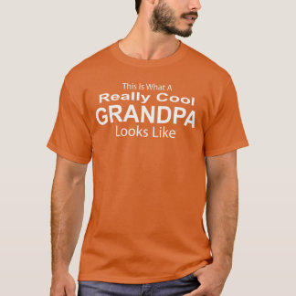 T-shirt Voici à quoi ressemble vraiment un super papy cool