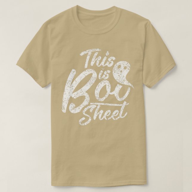 T-shirt Voici Boo Sheet Ghost Ghosts Ghosts Halloween931  (Design devant)