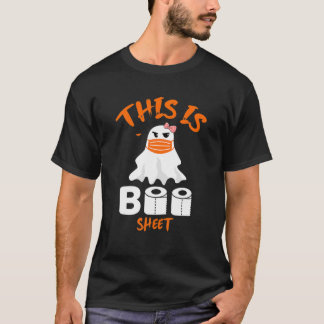 T-shirt Voici Boo Sheet Girl Ghost En Masque Cute Hallowee