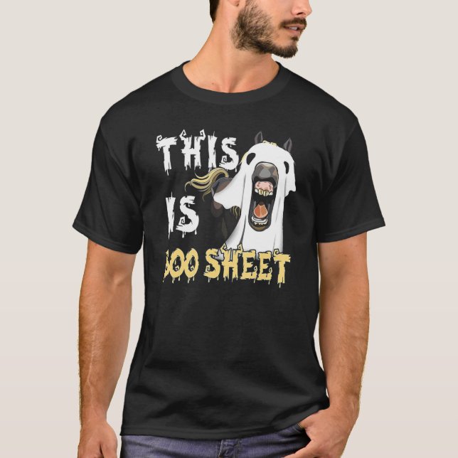 T-shirt Voici Boo Sheet Horse (Devant)