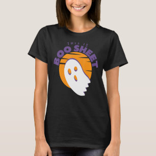 T-shirt Voici Bosheet Ghost Halloween sur Orange Sun