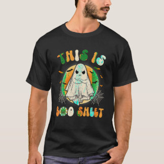 T-shirt Voici Bosheet Ghost Retro Halloween Costume Fu