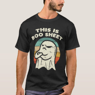 T-shirt Voici Bosheet Ghost Retro Halloween Costume Me