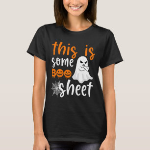 T-shirt Voici Bosheet Ghost Retro Halloween Costume Me