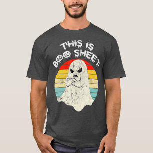 T-shirt Voici Bosheet Ghost Retro Halloween Costume Me