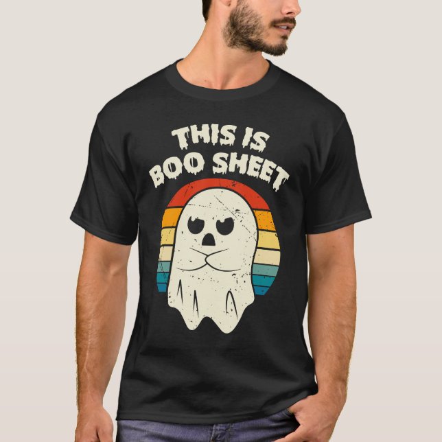 T-shirt Voici Bosheet Ghost Super Floral Halloween (Devant)