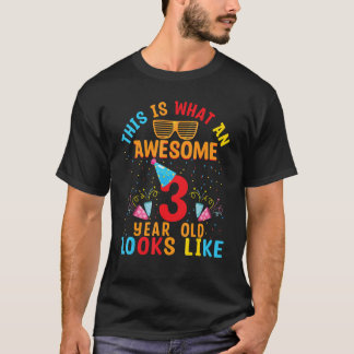 T-shirt Voici Ce Qu'Un Magnifique Enfant De 3 Ans Ressembl