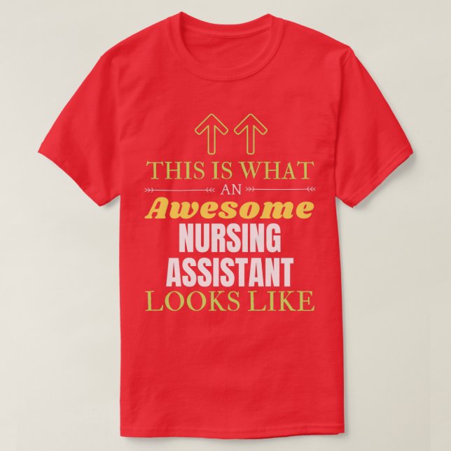 T-shirt Voici ce qu'une assistante infirmière géniale rega (Design devant)