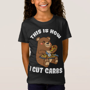 T-Shirt Voici Comment J'Ai Coupé Carbs Pizza Bear Pizza Sl