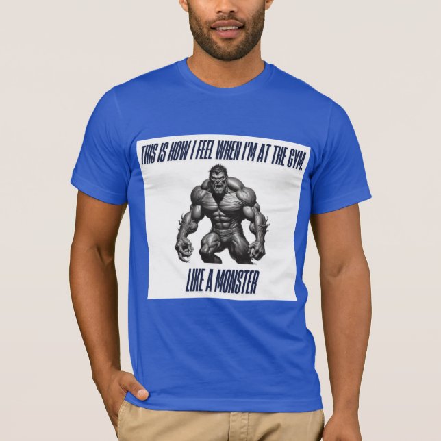 T-shirt Voici comment je me sens à la salle de sport (Devant)