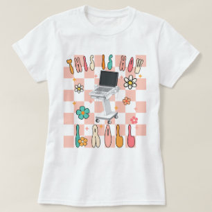 T-shirt Voici comment je roule Rétro Sonographe Chemise, S