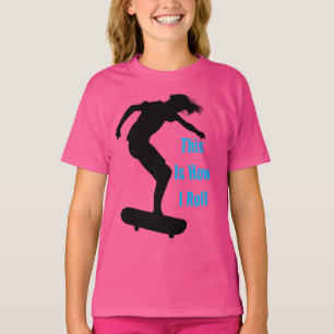 T-shirt Voici comment je roule, Skateboarders