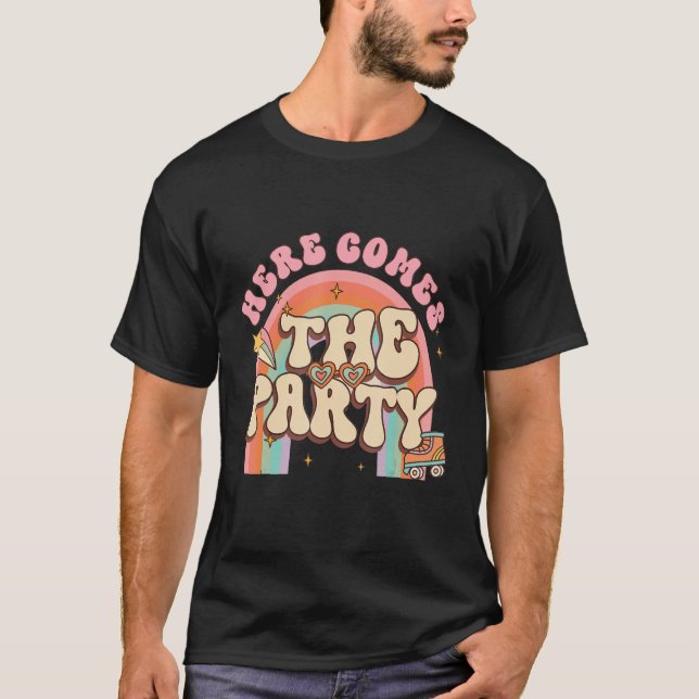 T-shirt Voici La Femme De Bride Bachelorette Party (Devant)