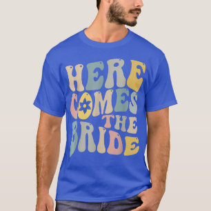 T-shirt Voici la mariée Anneau de mariage Porteur de fleur