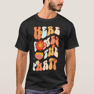 T-shirt Voici la mariée de la fête, tapis de sol pour l'en
