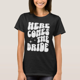 T-shirt Voici La Mariée Super Bach Retro Bachelorett