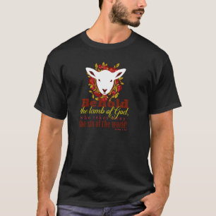 T-shirt Voici L'Agneau De Dieu Femmes Jean 1 Catholique Pu