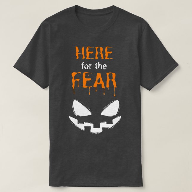 T-shirt Voici le costume de groupe Halloween Fun Fear (Design devant)