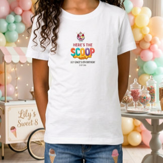 T-Shirt Voici le scoop Invité d'anniversaire esthétique vi