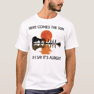 T-shirt Voici le soleil et je dis que c'est bien Guitare G