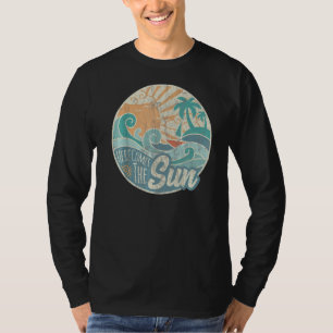 T-shirt Voici Le Soleil Retro 60s Été Vintage Vacati