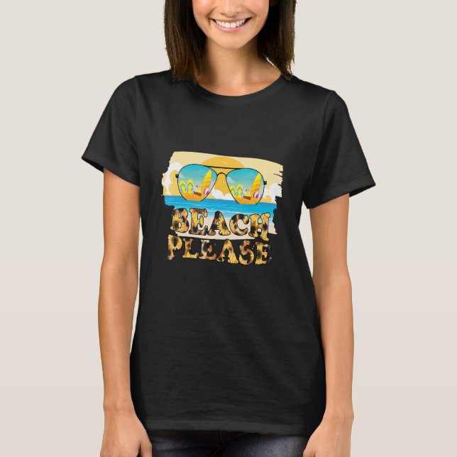 T-shirt Voici Le Sun Beach S'Il Vous Plaît Sunflower Summe (Devant)