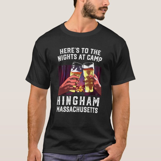 T-shirt Voici Les Nuits Au Camp Hingham Camping Massac (Devant)