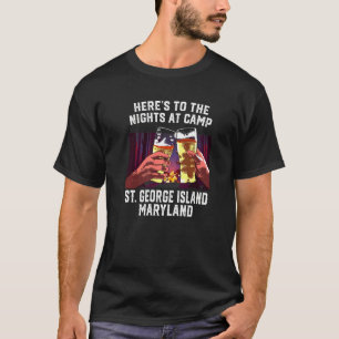 T-shirt Voici Les Nuits Au Camp St George Island Campi