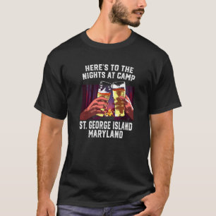 T-shirt Voici Les Nuits Au Camp St George Island Campi
