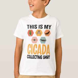 T-shirt Voici Ma chemise de collecte de Cicada pour enfant