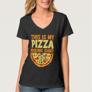 T-shirt Voici Ma Pizza Fabriquant Chemise Pizza Chef Drôle