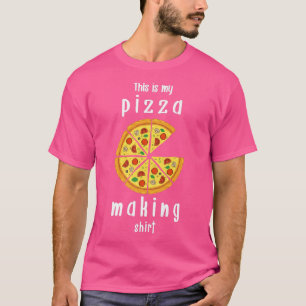 T-shirt Voici Ma Pizza Fabriquant Pizza Maker 1787