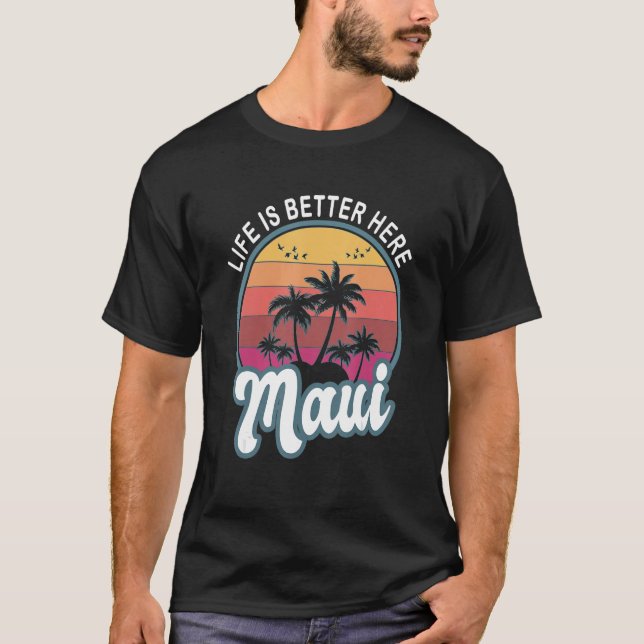 T-shirt Voici Maui Hawaii (Devant)