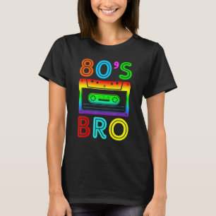 T-shirt Voici mes 80 ans Bro 80's Party Costume 80 femmes