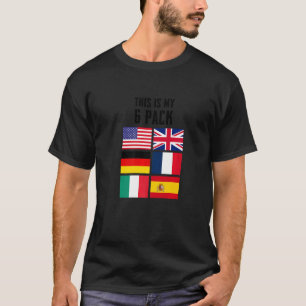 T-shirt Voici Mon 6 Pack Sarcastic Graphic Designs 1