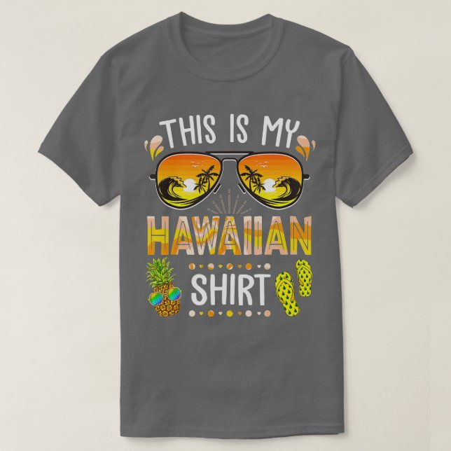 T-shirt Voici Mon Aloha Hawaii Beach Summer Vaca (Design devant)