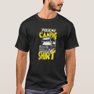 T-shirt Voici Mon Camping Caravan Trailer Love