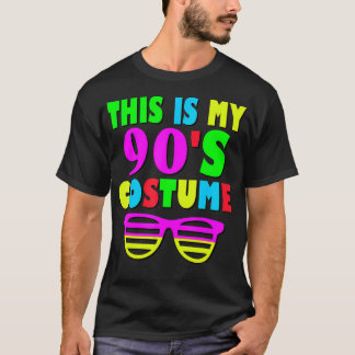 T-shirt Voici Mon Costume 90-S 80'S 90'S Party Tee