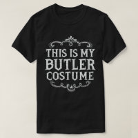 Voici mon costume Butler Funny Lazy Halloween