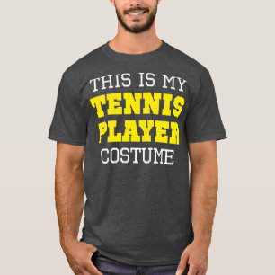 T-shirt Voici Mon Costume De Joueur De Tennis Halloween La