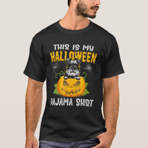 T-shirt Voici Mon Costume De Pajama Schnauzer Halloween