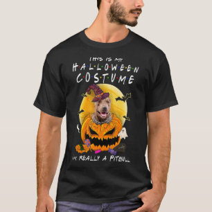 T-shirt Voici mon costume d'Halloween Je suis vraiment un 