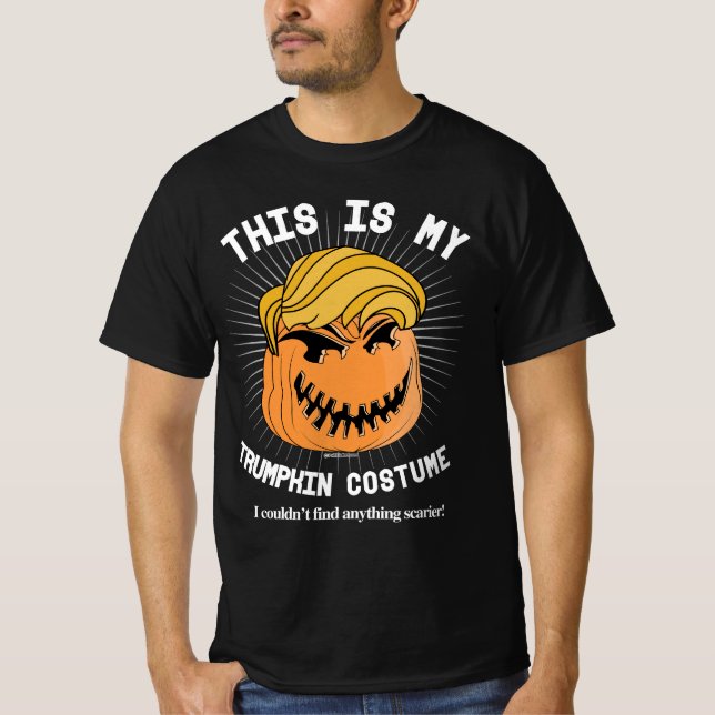 T-shirt Voici mon costume Donald Trumpkin (Devant)