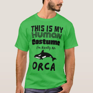 T-shirt Voici Mon Costume Humain Ix27m Vraiment Un Baleine